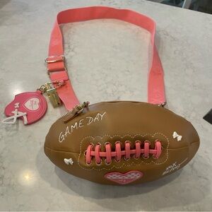 Betsey Johnson Game Day Football Crossbody NWOT